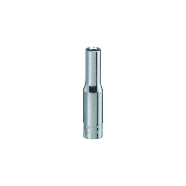 Craftsman 7/32 in. S X 1/4 in. drive S SAE 6 Point Deep Socket 1 pc