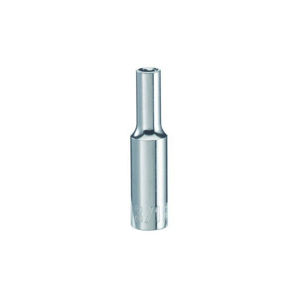 Craftsman 3/16 in. S X 1/4 in. drive S SAE 6 Point Deep Socket 1 pc
