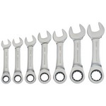Craftsman Metric Stubby Ratcheting Combination Wrench Set 7 pc