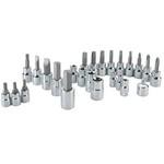 Craftsman 1/4 and 3/8 in. drive S 6 Point Socket and Bit Set 25 pc