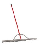 Corona 61 in. 36 Tine Aluminum Landscape Rake Aluminum Handle