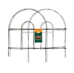 Panacea 10 ft. L X 18 in. H Metal Green Garden Fence