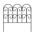 Panacea 18 in. L X 18 in. H Steel Black Scroll Garden Edging