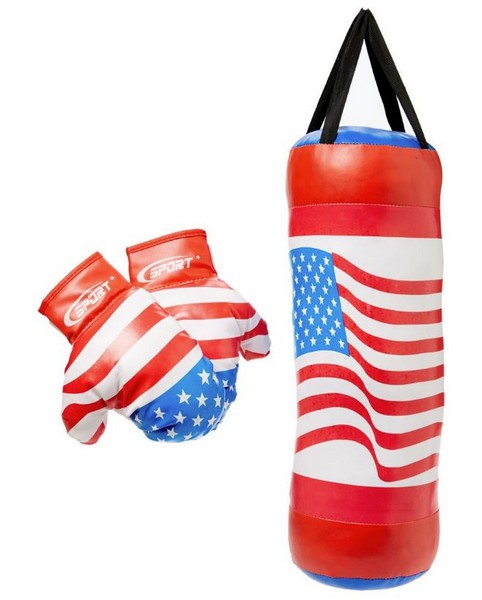 USA 18" Boxing Bag & Gloves