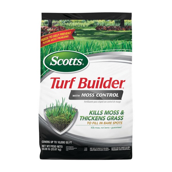 Scotts Turf Builder 23-0-3 Moss and Fungus Control Lawn Fertilizer For All Grasses 10000 sq ft
