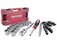 Craftsman 3/8 in. drive S Metric and SAE 6 Point Mechanic's Tool Set 63 pc