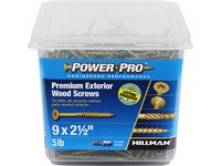 Hillman Power Pro No. 9  S X 2-1/2 in. L Star Flat Head Premium Deck Screws 5 lb 501 pk