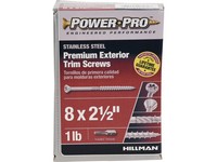 Hillman Power Pro No. 8  S X 2-1/2 in. L Star Trim Screws 1 lb 130 pk