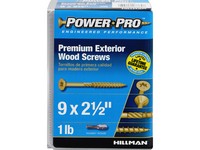 Hillman Power Pro No. 9  S X 2-1/2 in. L Star Flat Head Premium Deck Screws 1 lb 100 pk