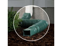 Amerimax Flex-A-Spout 4.5 in. H X 4.5 in. W X 55 in. L Green Vinyl K Downspout Extension