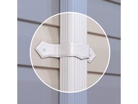 Amerimax 0.25 in. H X 2 in. W X 13.5 in. L White Aluminum K Downspout Strap