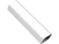 Amerimax 2 in. H X 3 in. W X 10 ft. L White Vinyl Rectangular Downspout