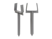 Amerimax 10.5 in. H X 3 in. W X 2 in. L Gray Vinyl K Downspout Anchor