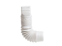 Amerimax Flex-A-Spout 3.75 in. H X 3.75 in. W X 16 in. L White Vinyl Flexible Downspout Extension