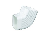 Amerimax 4.5 in. H X 5 in. W X 11 in. L White Vinyl K Gutter Elbow