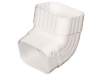 Amerimax 4.25 in. H X 3.25 in. W X 4.25 in. L White Vinyl K Gutter Elbow