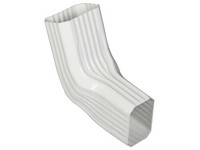 Amerimax 9.25 in. H X 3.25 in. W X 8 in. L White Vinyl A to B Gutter Elbow