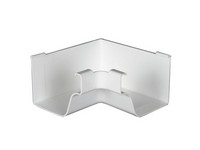 Amerimax 5 in. W X 6.25 in. L White Vinyl K Inside Miter