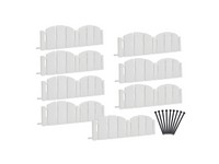 EasyFlex 10 ft. L Plastic White Landscape Edging Kit