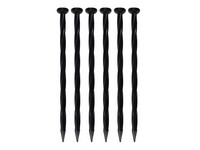 EasyFlex 8 in. L X 0.5 in. H Plastic Black Anchoring Spike