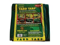 Gosport 8.2 ft. W X 8.2 ft. L Heavy Duty Polyethylene Drawstring Yard Tarp Green