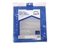 Home Plus 10 ft. W X 12 ft. L Light Duty Polyethylene Tarp Blue