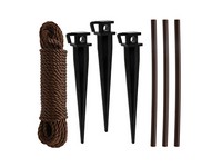 Bond Manufacturing 10 in. H Black Plastic Tree Stakes