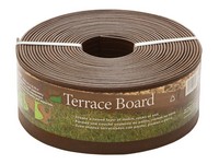 Master Mark Terrace Board 40 ft. L X 4 in. H Plastic Brown Lawn Edging