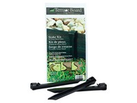 Master Mark Terrace Board 10 in. H Plastic Black Stake Kit