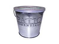 Patio Essentials Galvanized Citronella Candle For Mosquitoes/Other Flying Insects 17 oz