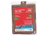 Ace 10 ft. W X 12 ft. L Medium Duty Polyethylene Tarp Brown/Green