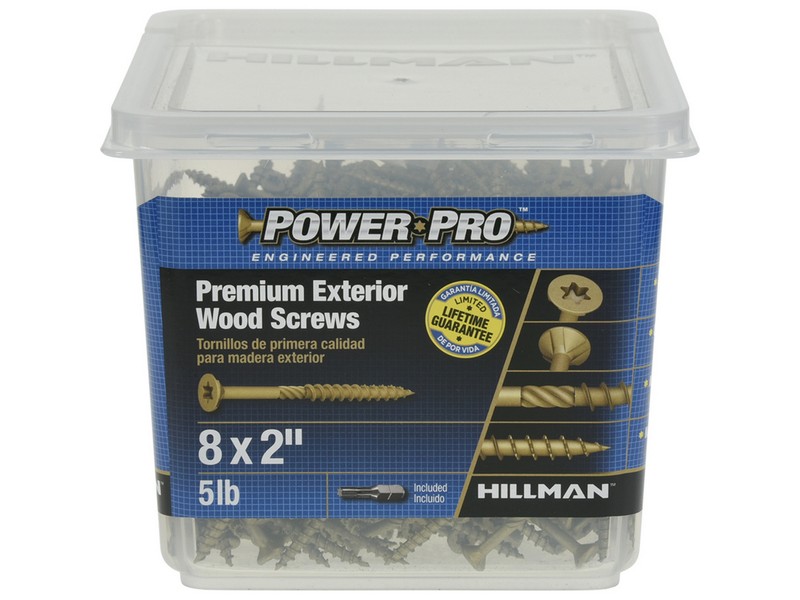 Hillman Power Pro No. 8  S X 2 in. L Star Flat Head Premium Deck Screws 5 lb 767 pk