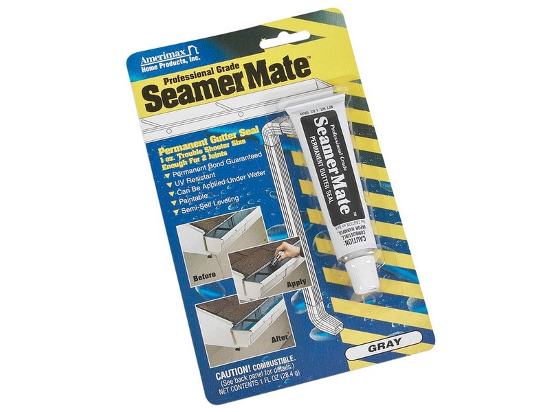 Amerimax SeamerMate Gray Silicone Gutter Sealant 1 oz