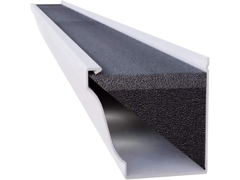 GutterFoam 5 in. W X 48 in. L Black Polyester Foam Gutter Guard