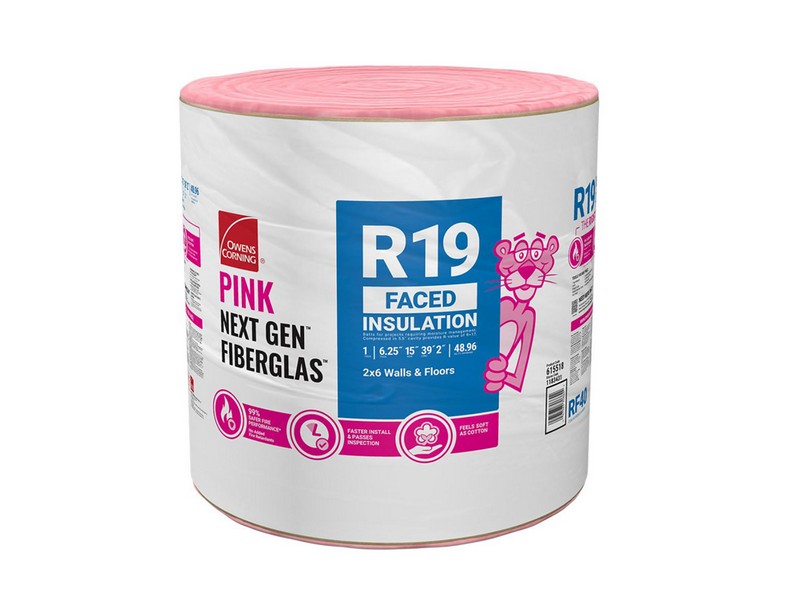 Owens Corning Eco Touch 15 in. W X 470 in. L R-19 Kraft Faced Fiberglass Insulation Roll 48.96 sq ft