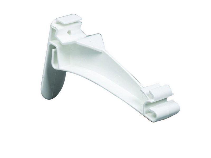 Amerimax 4.5 in. H X 1 in. W X 15 in. L White Vinyl K Hidden Hook