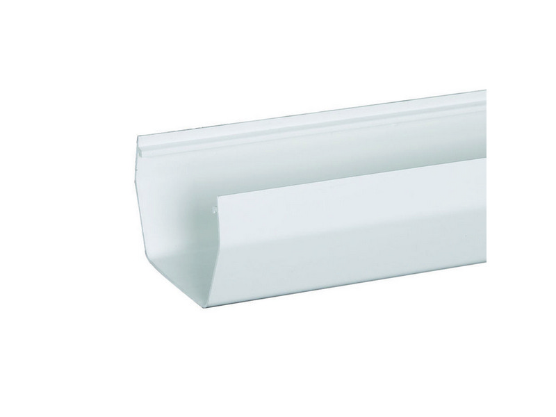 Amerimax 4 in. H X 5 in. W X 120 in. L White Vinyl U Gutter