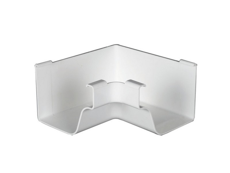 Amerimax 5 in. W X 6.25 in. L White Vinyl K Inside Miter