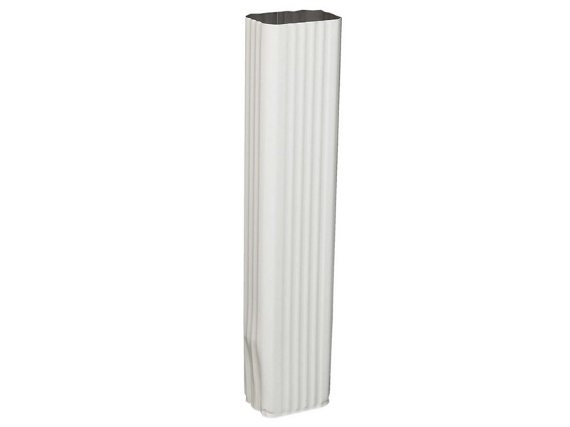 Amerimax 3 in. H X 4.25 in. W X 15 in. L White Aluminum K Downspout Extension