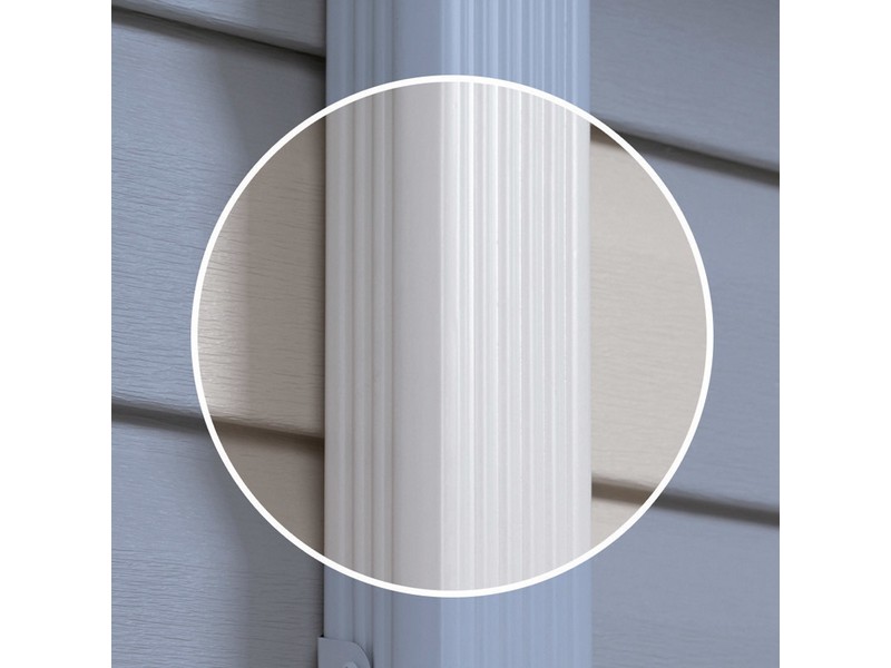 Amerimax 2 in. H X 3 in. W X 120 ft. L White Aluminum K Downspout