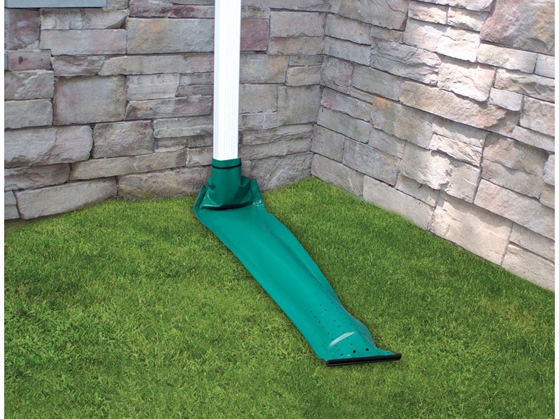 Frost King Drain Away 84 in. W X 96 in. L Green Plastic K Downspout Extension