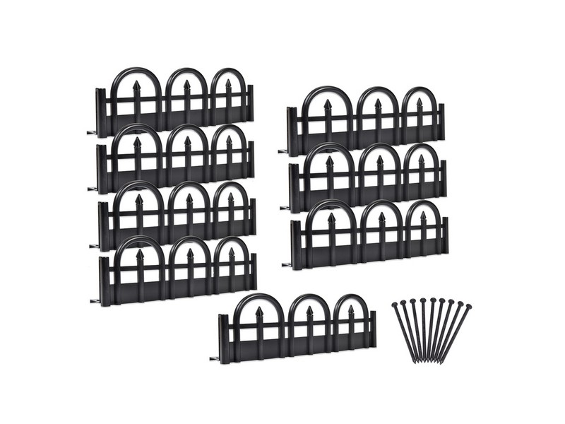 EasyFlex 10 ft. L Plastic Black Landscape Edging Kit