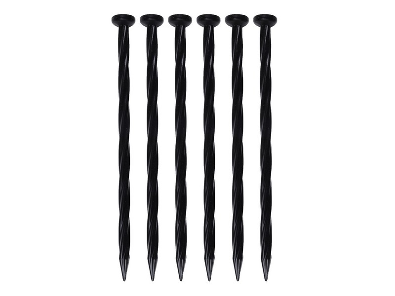 EasyFlex 8 in. L X 0.5 in. H Plastic Black Anchoring Spike