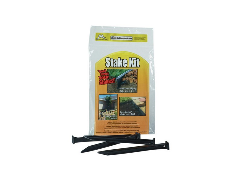 Master Mark 10 in. H Plastic Black Stake Kit