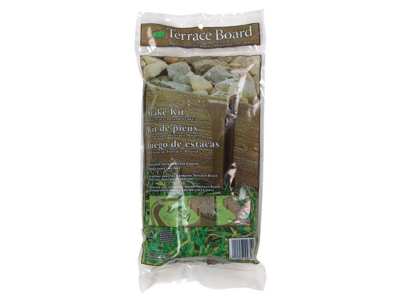 Master Mark Terrace Board 10 in. H Plastic Brown Stake Kit