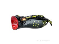 Popping Rattle Toad 2.75" - Black Frog