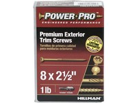 Hillman Power Pro No. 8  S X 2-1/2 in. L Star Bronze Ceramic Trim Screws 1 lb 128 pk