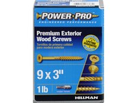 Hillman Power Pro No. 9  S X 3 in. L Star Flat Head Premium Deck Screws 1 lb 83 pk