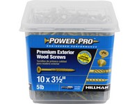 Hillman Power Pro No. 10  S X 3-1/2 in. L Star Flat Head Premium Deck Screws 5 lb 295 pk