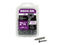 Rock-On No. 9  S X 2-1/4 in. L Star Flat Head Cement Board Screws 100 pk